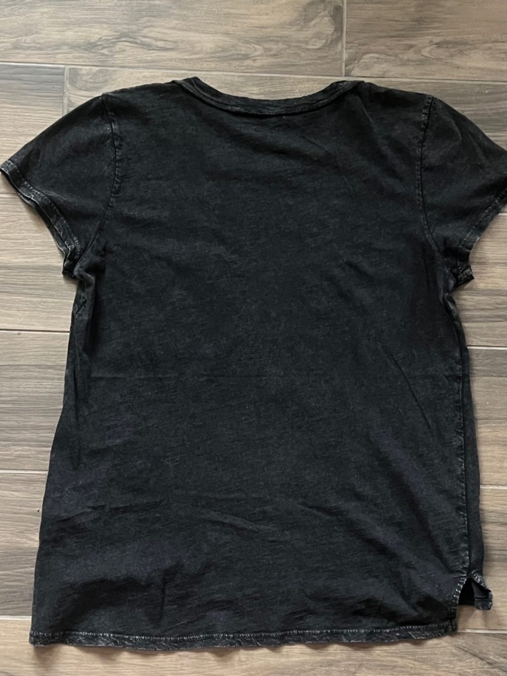LUCKY BRAND T-Shirt Womens Small Black Distressed Nashville Guitar Roses Graphic - Picture 13 of 15